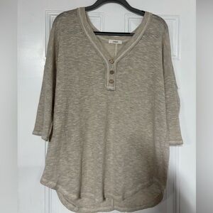 Cherish Beige Women's Tunic Top